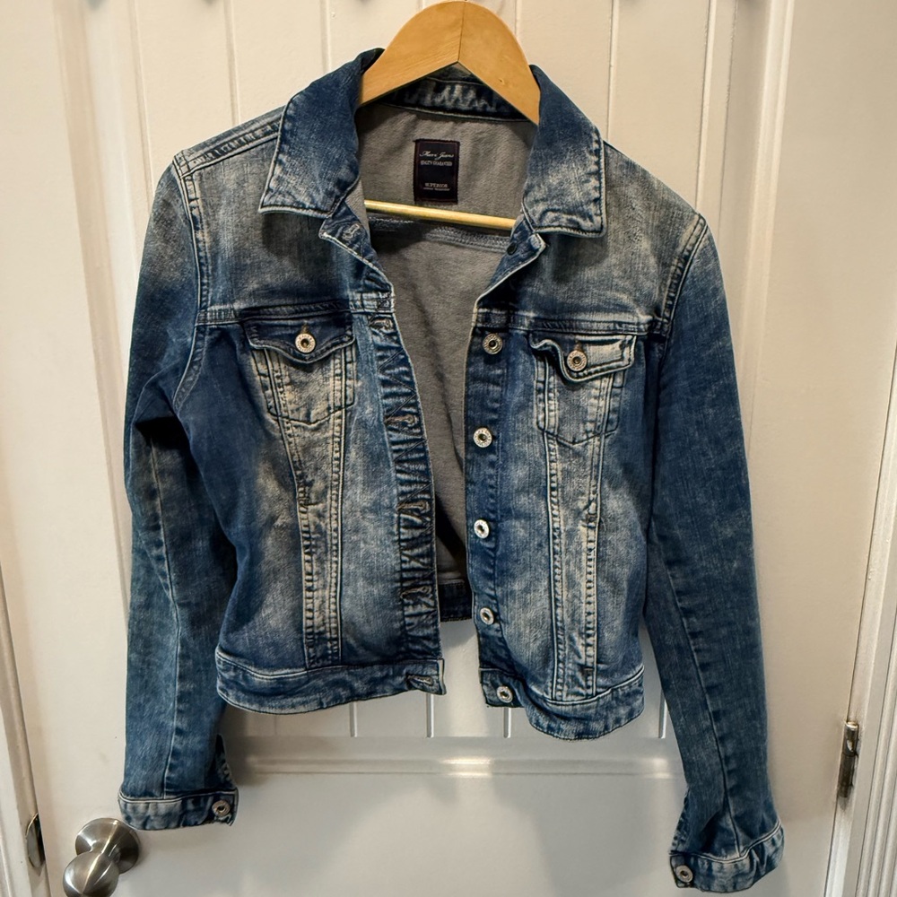 Mavi Women’s Denim Jacket – Classic Blue Wash – Tailored-Size Medium